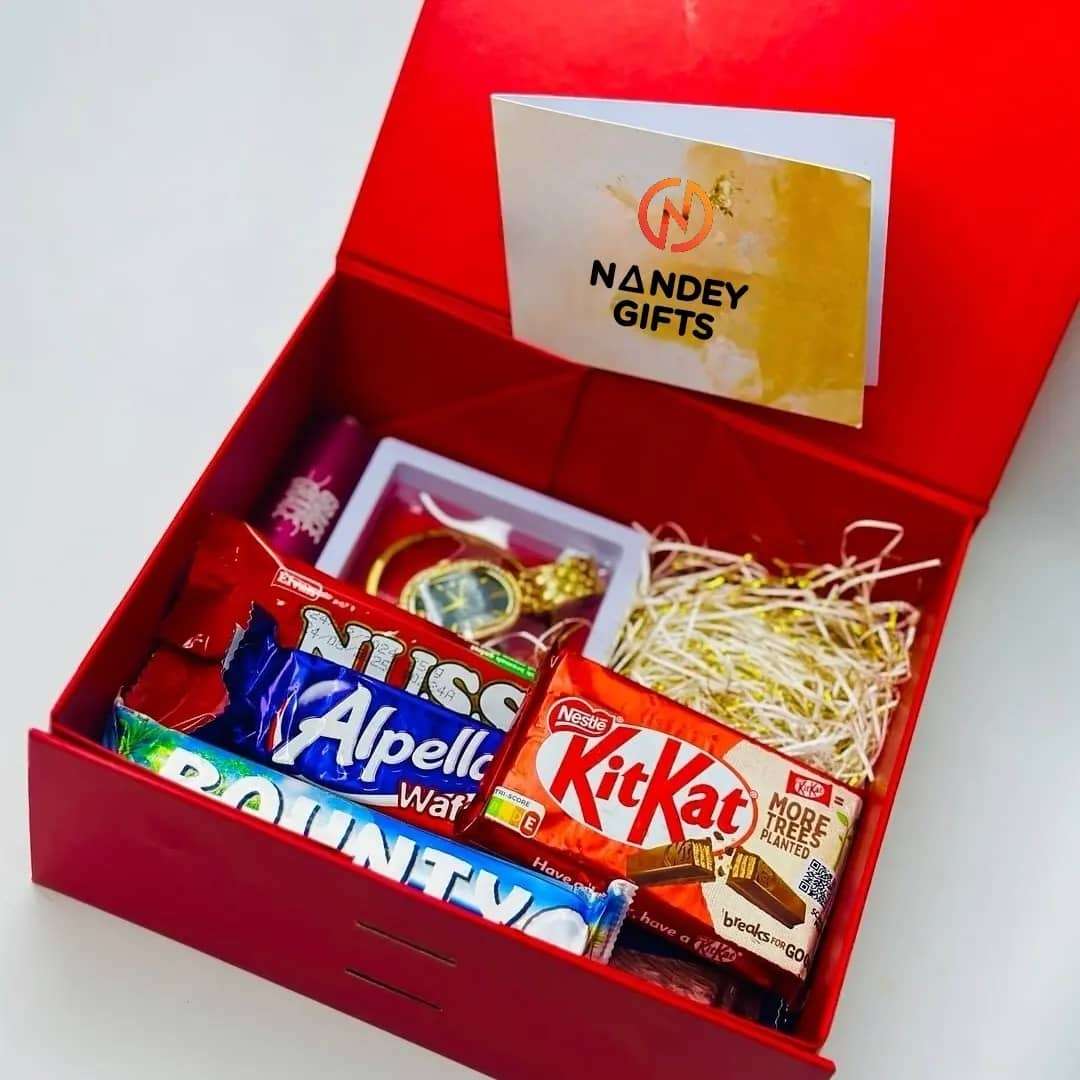 Watch and chocolate package